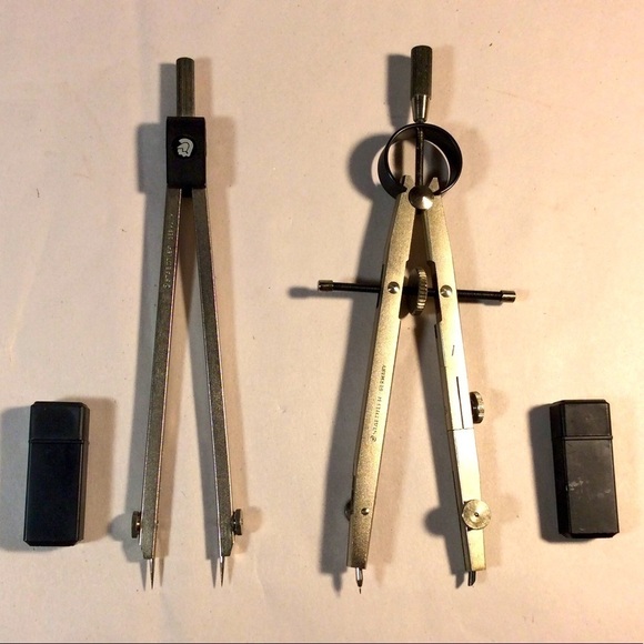 2 Two lot Staedtler Mars Precision Compass Made in Germany Drafting w packaging - Picture 3 of 9